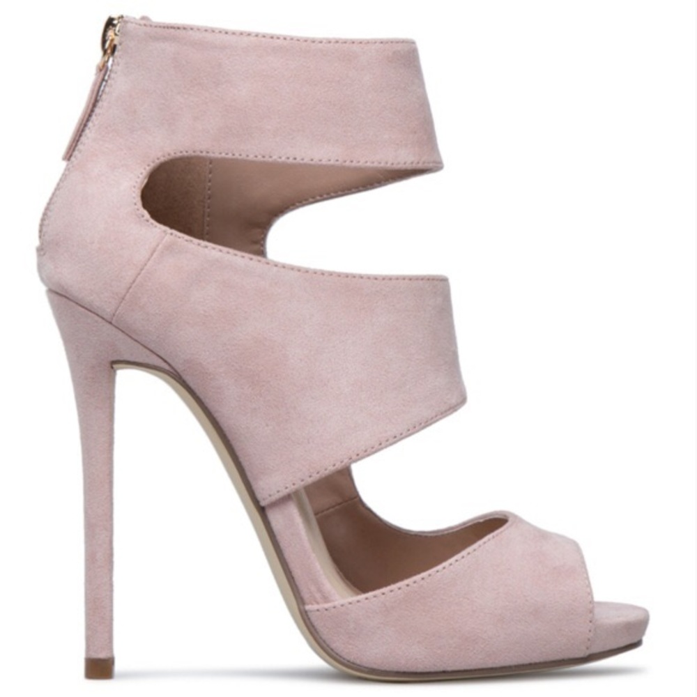 Suede Blush Pink heels